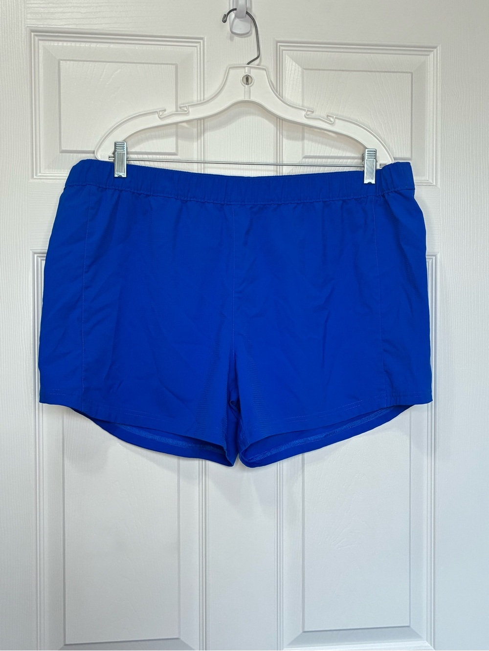 Columbia PFG Shorts Men’s XL Blue Zip Close Pocket Logo Outdoor Water Fishing